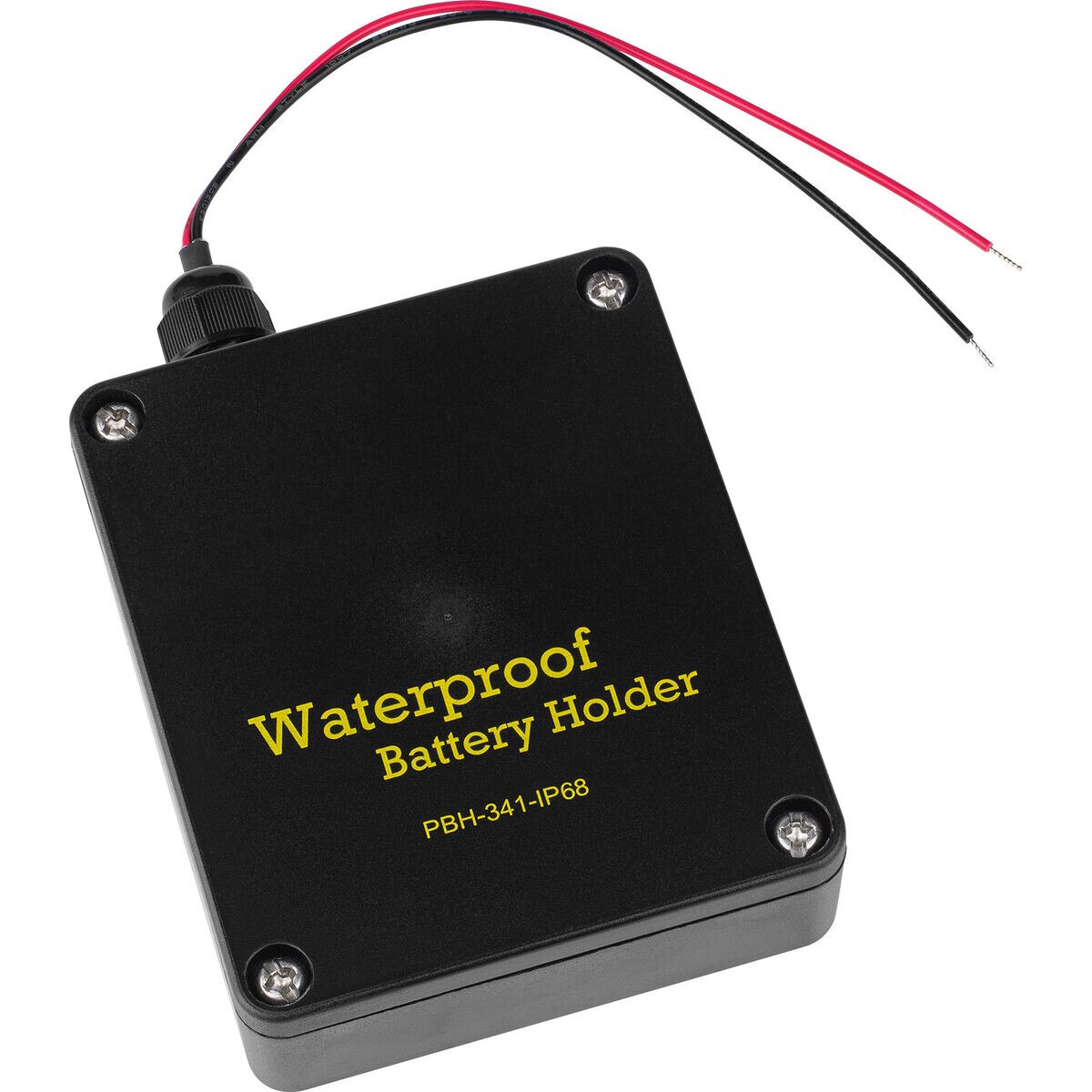 4 x AA IP68 Waterproof Battery Holder with Wire Leads